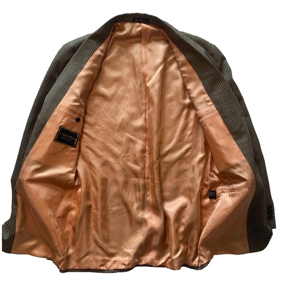 Vtg J Riggins Wool Blend Blazer Mens Size 40R Brown Tweed Sport Coat Suit Jacket - Picture 6 of 16